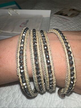 Nakamol Ashley Crystal Wrapped Bracelet-